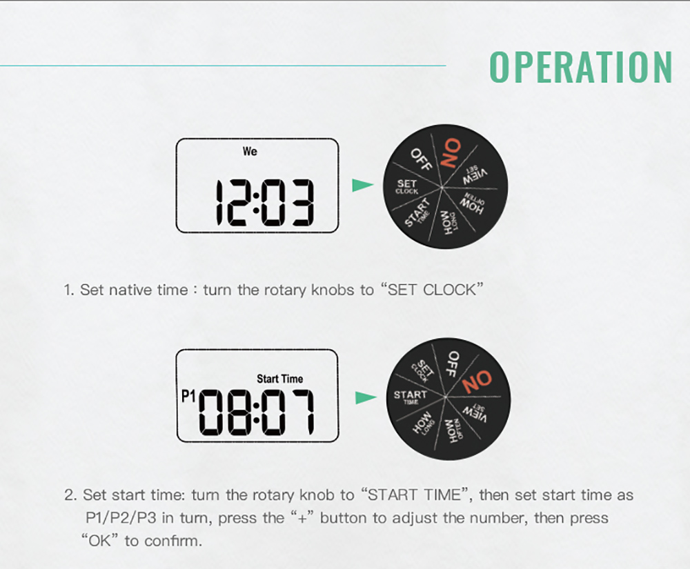 RainPoint ITV101P Digital Sprinkler Timer, Programmable Water Hose Timer, Automatic/Manual Mode, 3 Watering Programs