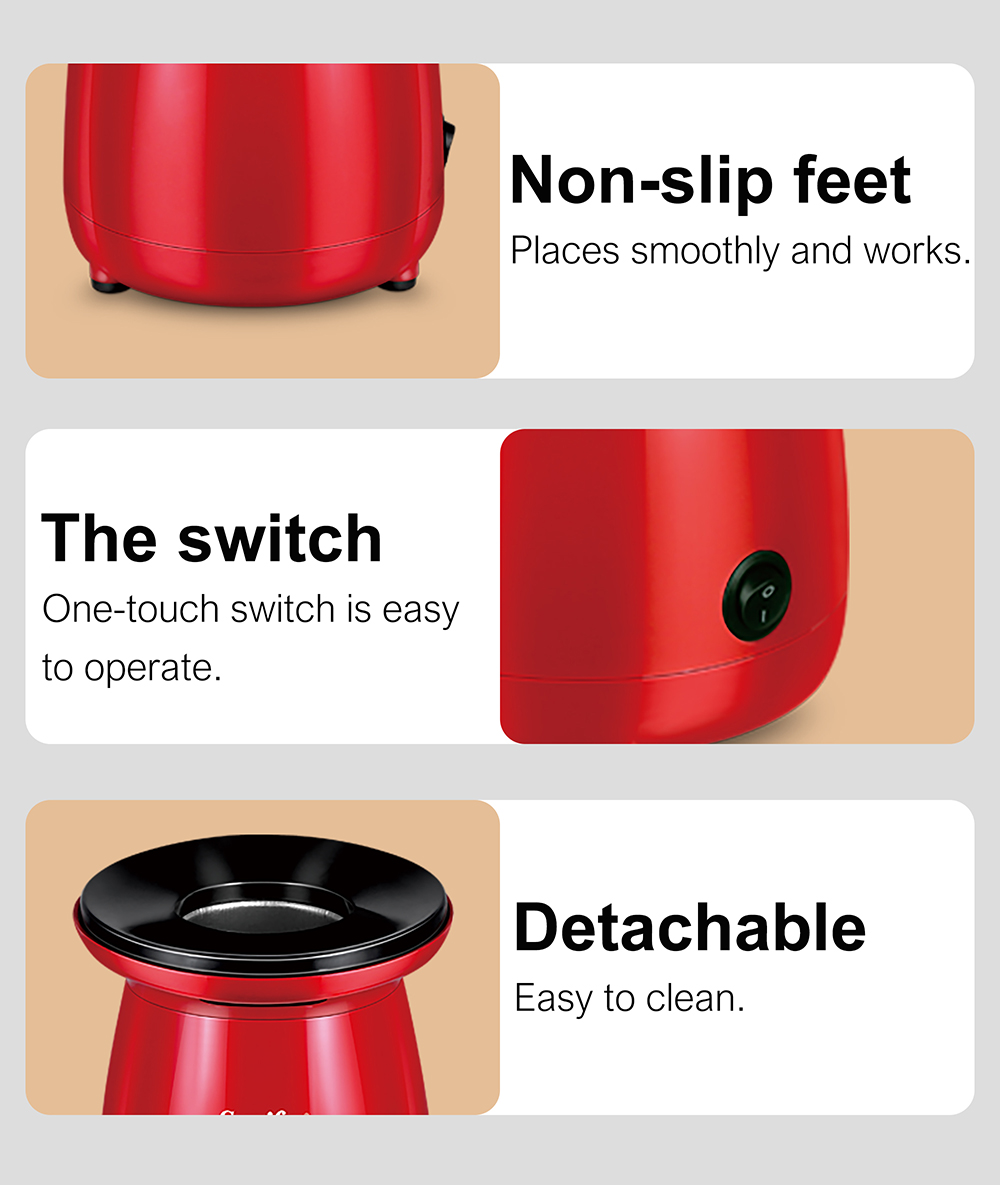 Sonifer SF4014 1200W Household Popcorn Maker, Electric Hot Air Oil Free Corn Machine, Fast Popping Popcorn Movie Snacks