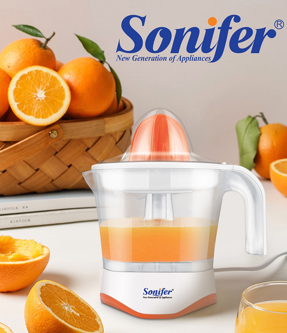 Sonifer SF5514 25W Electric Juicer Machine, 1L Hand Press Citrus Juicer Maker Extractor Lemon Pomegranate Fruit Squeezer