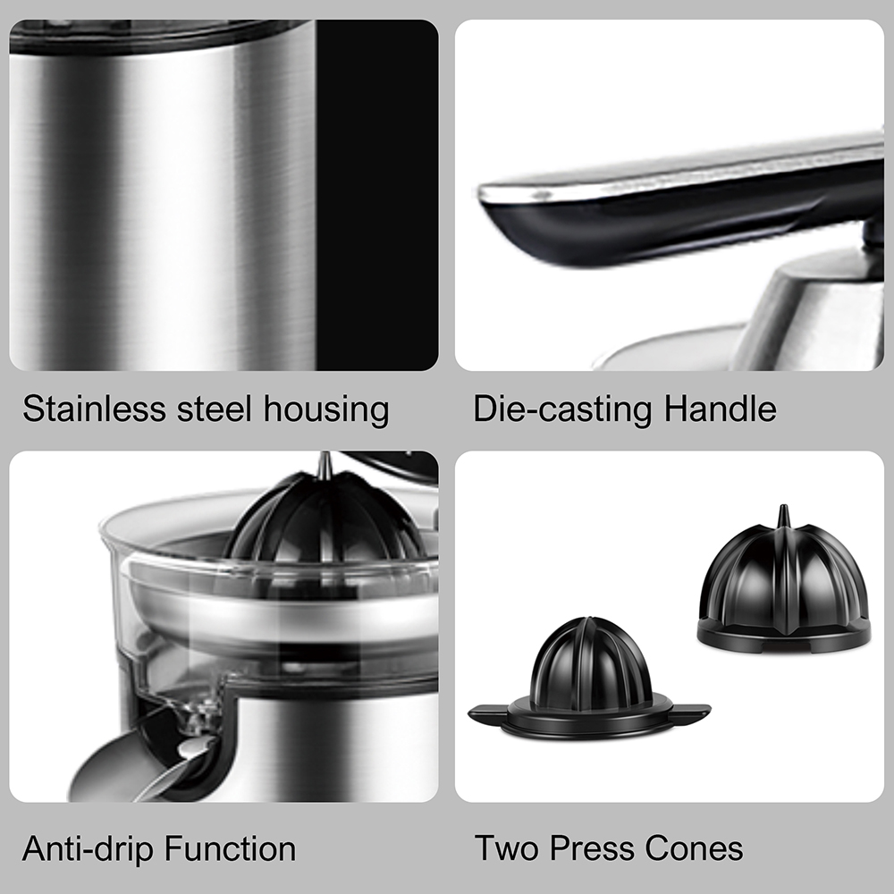 Sonifer SF5523 300W Press Orange Juicer Machine, Stainless Steel Citrus Juicer Maker Extractor, Lemon Fruit Squeezer