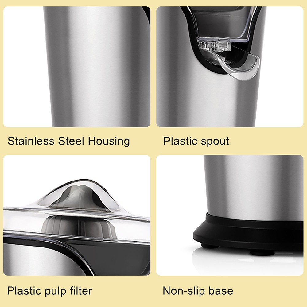 Sonifer SF5526 100W Citrus Press Juicer, Stainless Steel Orange Juice Maker Extractor, Lemon Pomegranate Fruit Squeezer