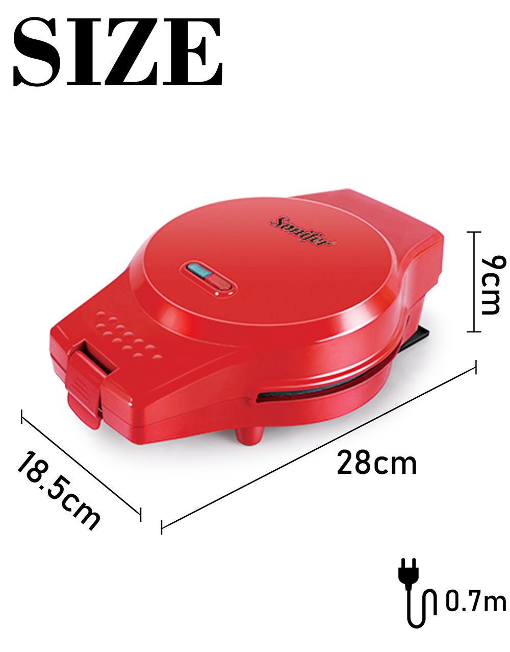 Sonifer SF6083 1000W Electric Waffle Maker