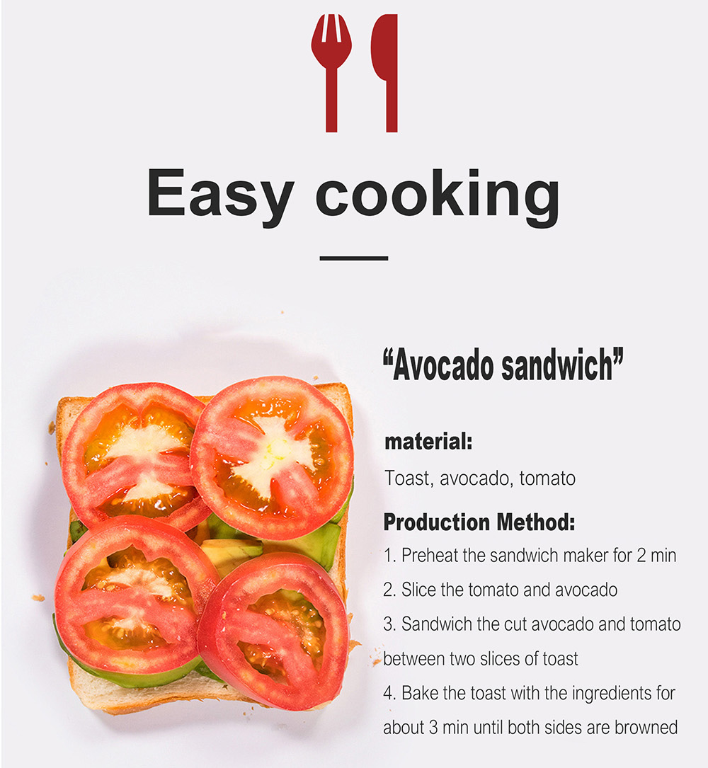 Sonifer SF6134 750W Professional Electric Waffle Maker, Multifunction Breakfast Waffles Machine, Non-stick Iron Pan