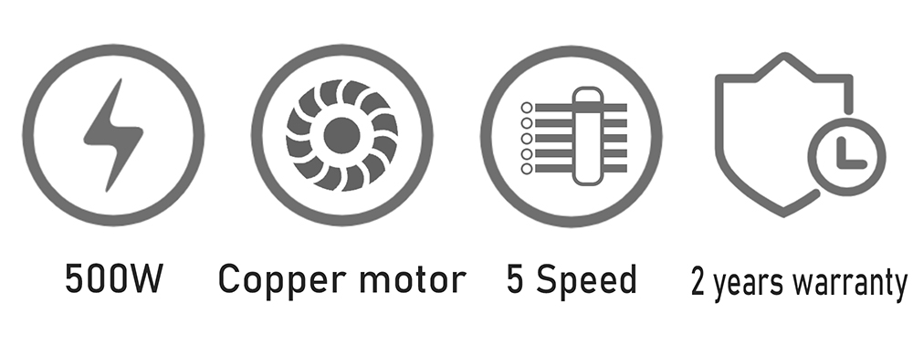 Sonifer SF7017 500W Electric Whisk Food Mixer, Cuisine Blender with Double Hooks, Cake Egg Beater Handheld Mixer Machine