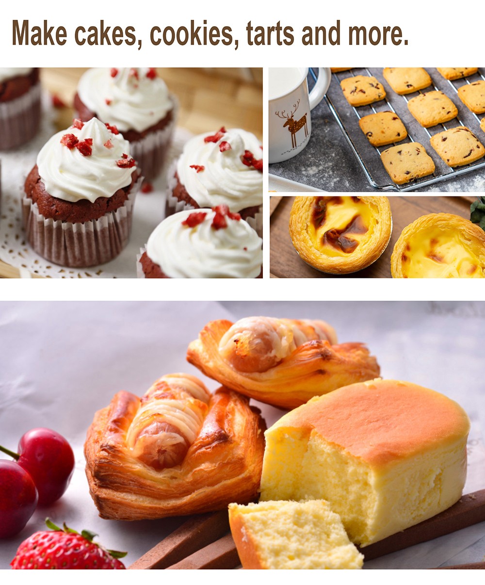 Sonifer SF7017 500W Electric Whisk Food Mixer, Cuisine Blender with Double Hooks, Cake Egg Beater Handheld Mixer Machine