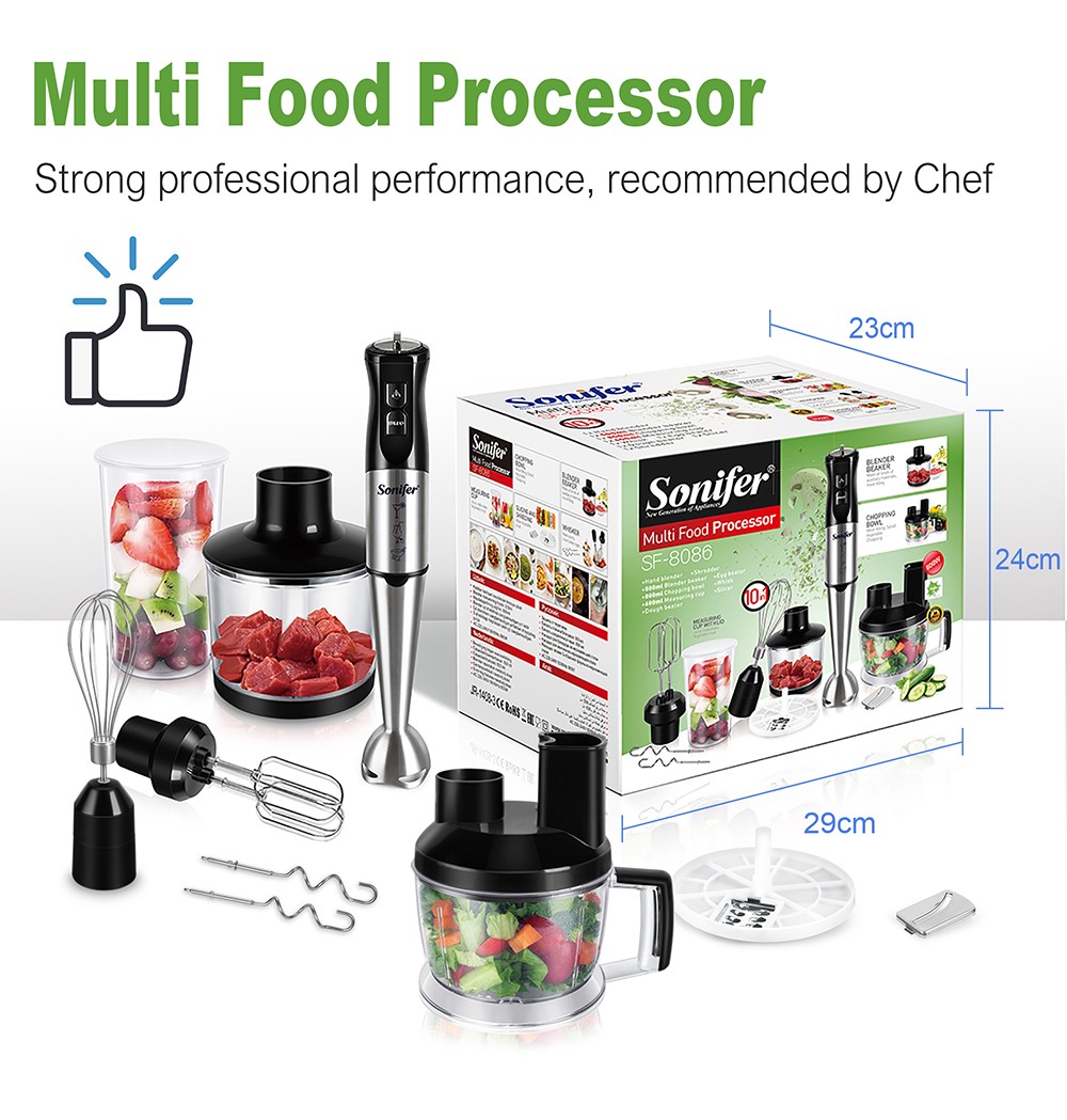 Sonifer SF8086 800W Electric Food Mixer Juicer