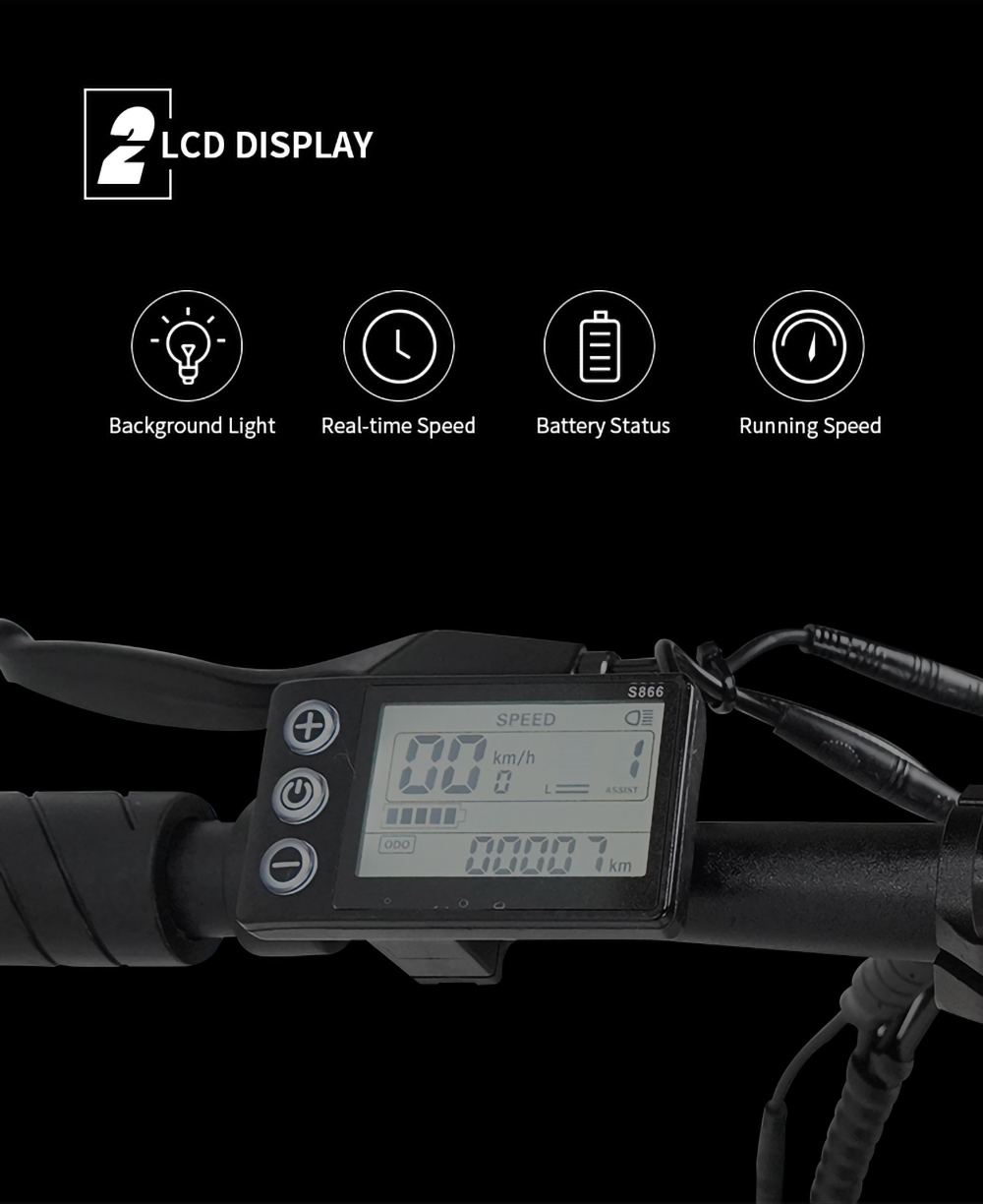 Z7 Electric Bike 250W Brushless Motor 36V 8Ah Battery 20'' Tire, 25km/h Max Speed, 30-40km Range, 120kg Load - Orange