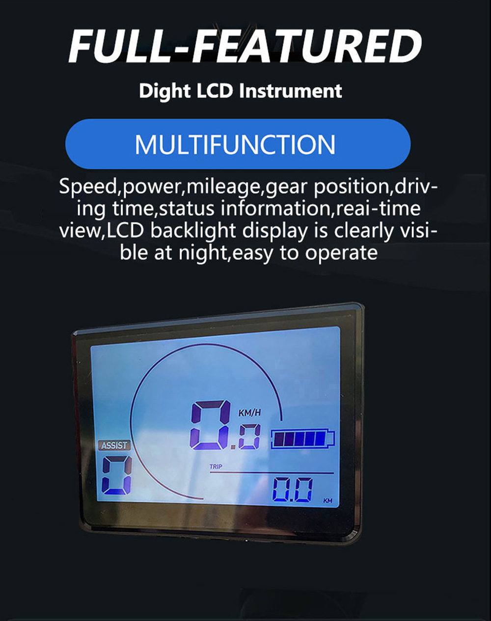 GOGOBEST GF300 Electric Folding Bike Moped Bicycle 1000W Brushless Motor 48V 12.5Ah Battery 25km/h Max Speed - Orange