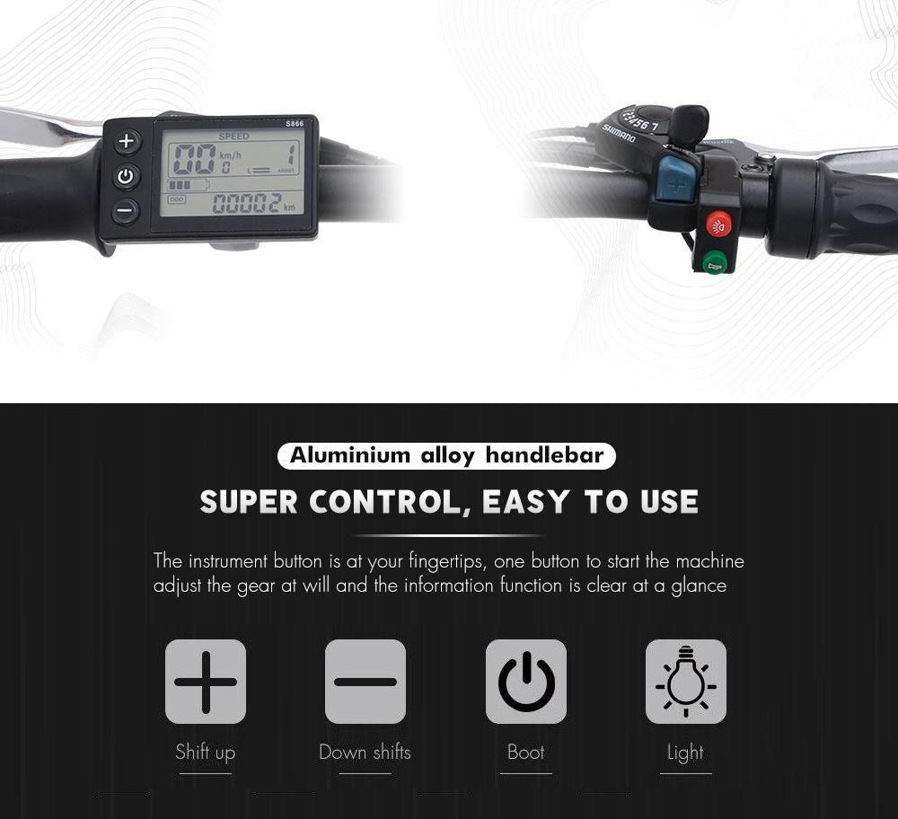 Shengmilo MX20 500W 48V 15Ah 20'' E-bike 40km/h Max Speed 40-50km Mileage Range 150kg Max Load Electric Bike - White