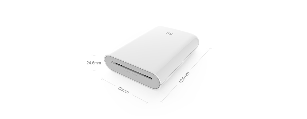 Xiaomi Mi Pocket Photo Printer 3 Inch 300dpi ZINK Non-ink Technology Portable Picture Printer APP Bluetooth Connection - White