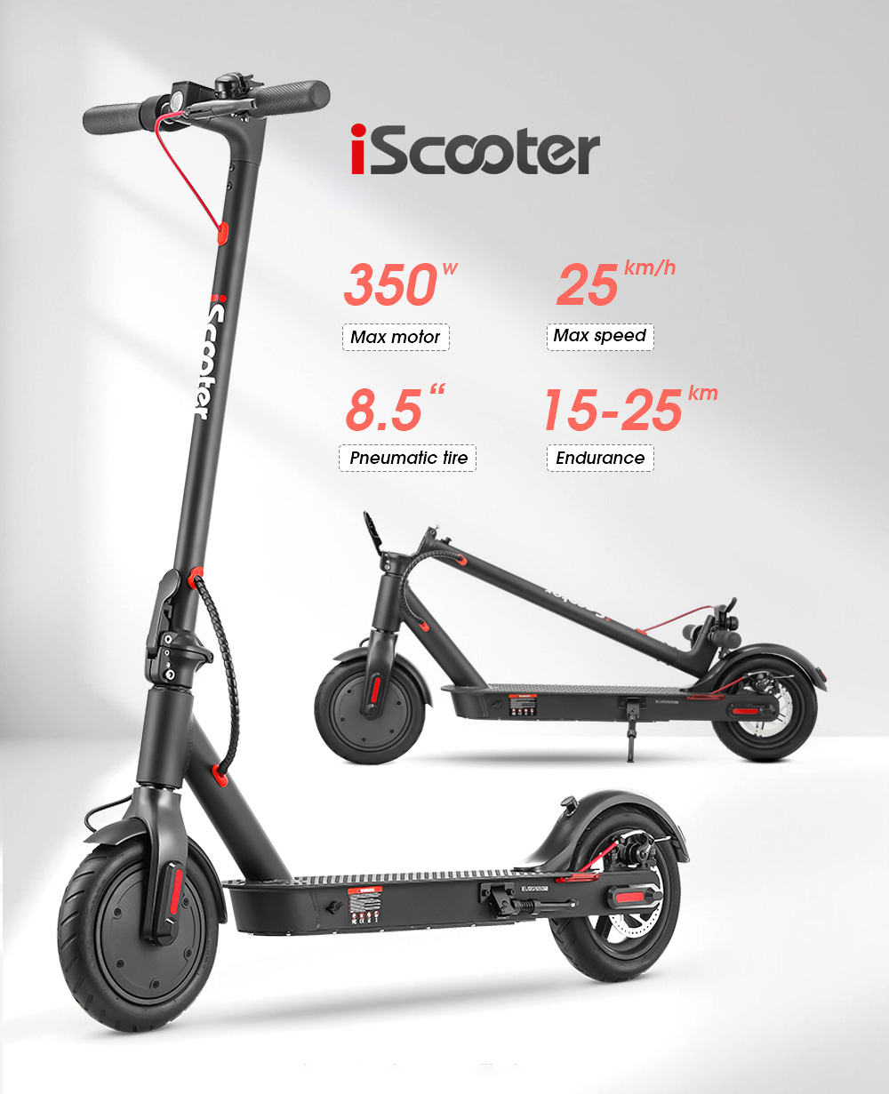 iScooter E9 Electric Scooter 7.5Ah Battery 350W Motor