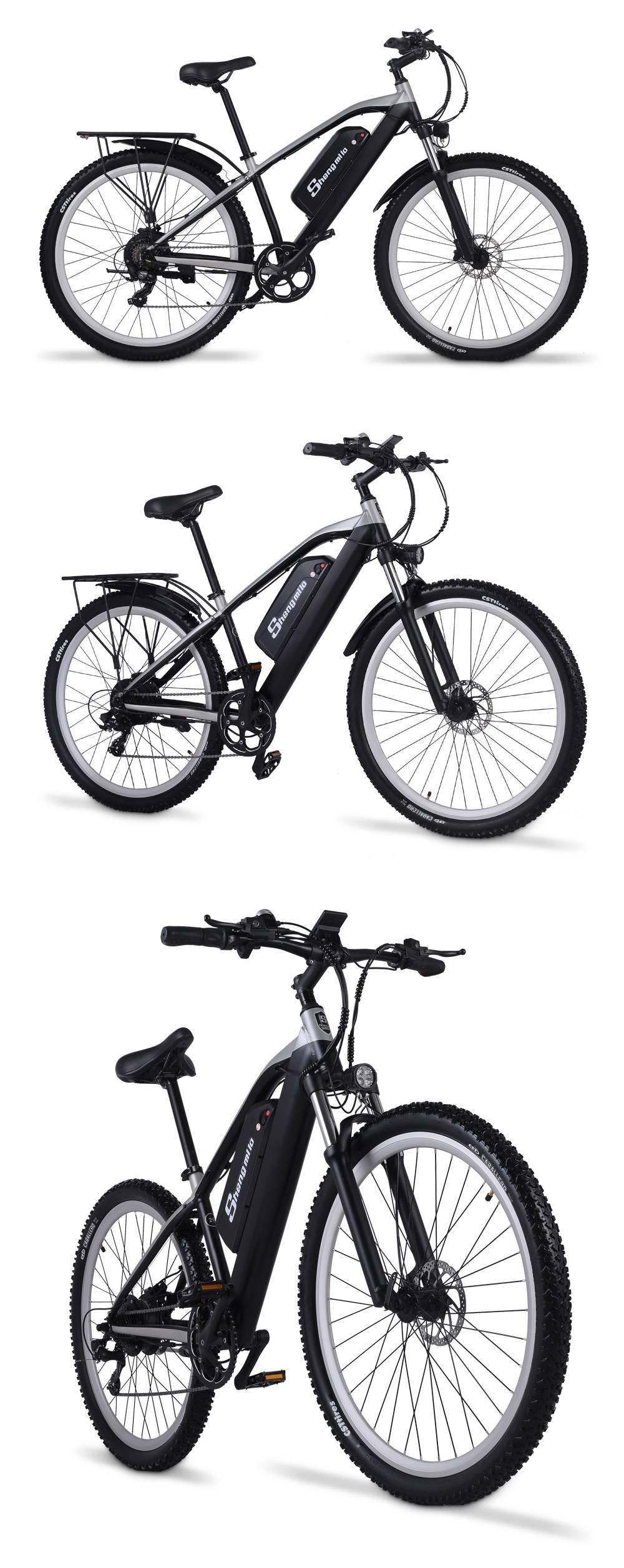 Shengmilo M90 Mountain E-bike 29 Inch 500W 48V 17Ah 40km/h Max Speed 180kg Max Load Electric Bike - Black