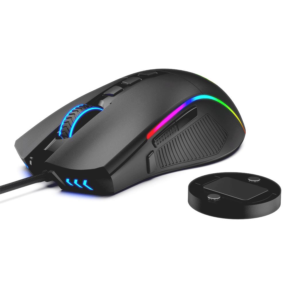 Redragon M721 PRO Lonewolf 2 Wired Gaming Mouse, 16000DPI, 8 Buttons Programmable - Black