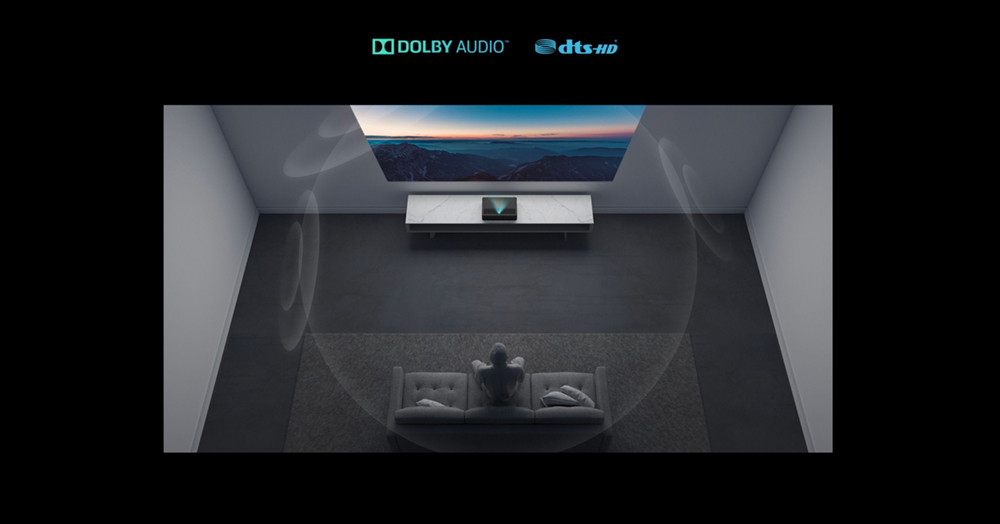 Xiaomi Mi 4K UHD Projector, Android TV 9.0, Dolby DTS, ALPD 3.0, 1300LM, 150in Projection, 16GB Storage, 5G WiFi, Global Version