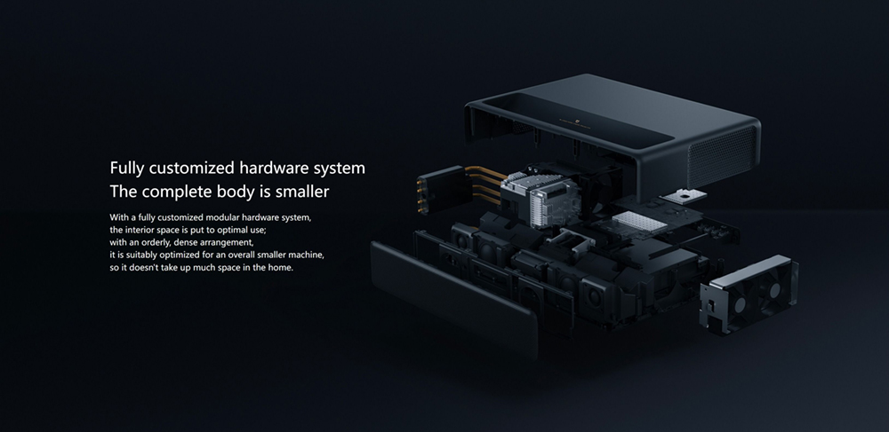 Xiaomi Mi 4K UHD Projector, Android TV 9.0, Dolby DTS, ALPD 3.0, 1300LM, 150in Projection, 16GB Storage, 5G WiFi, Global Version