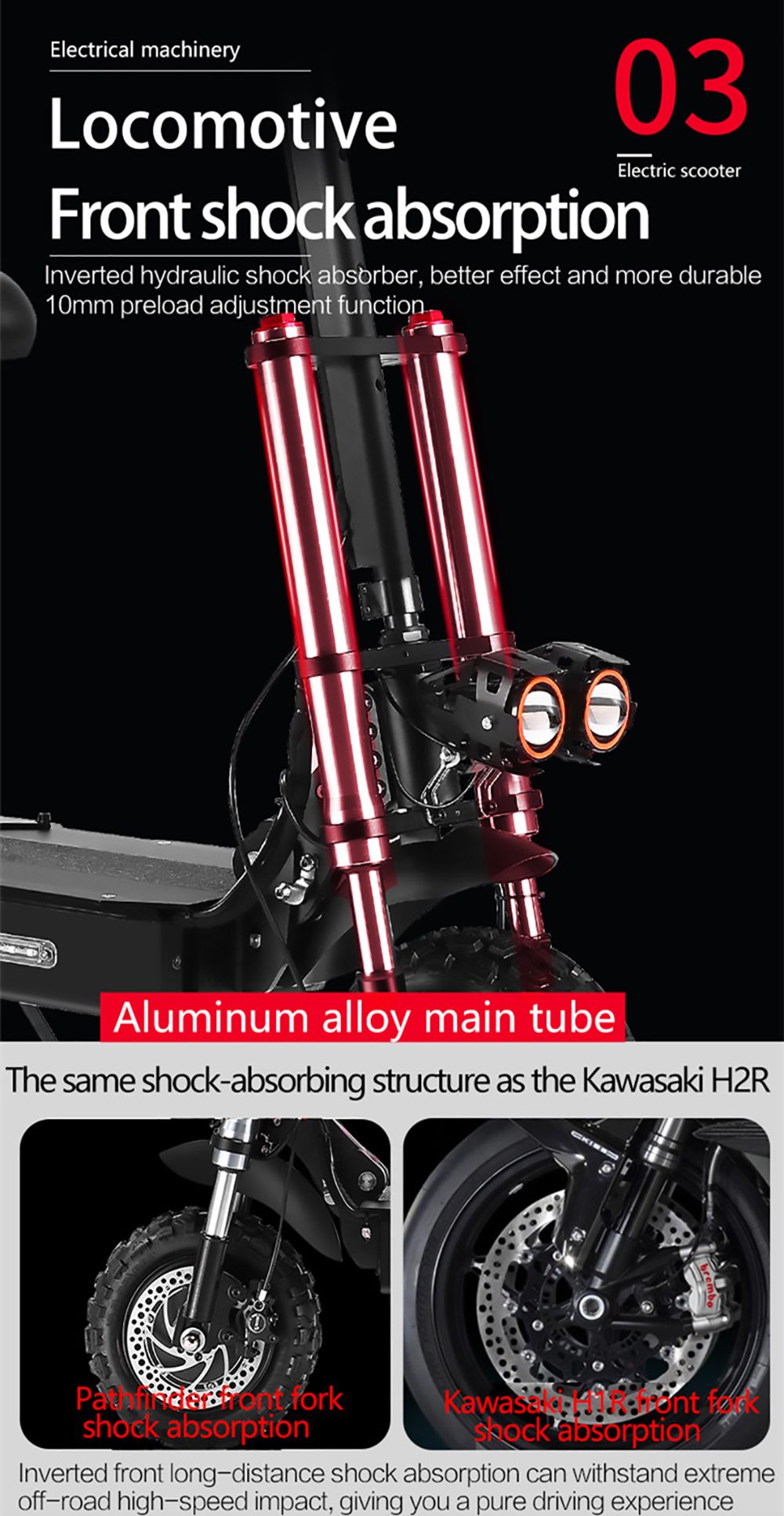 GUNAI GN54 Electric Scooter 11 Inch 2800W*2 Dual Motor 60V 33Ah Battery 75-85km/h Max Speed 60-80Km Mileage 150Kg Max Load