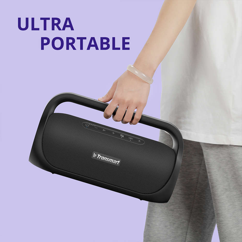 Haut-parleur de fête portable Tronsmart Bang Mini 50W, SoundPulse Audio, Bluetooth 5.3, 15H de lecture, NFC, IPX6 étanche