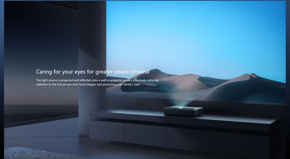 Xiaomi Mi 4K UHD Projector, Android TV 9.0, Dolby DTS, ALPD 3.0, 1300LM, 150in Projection, 16GB Storage, 5G WiFi, Global Version