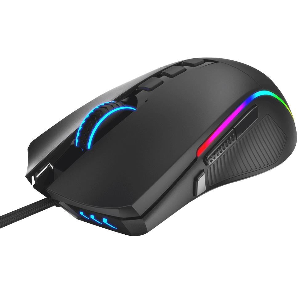 Redragon M721 PRO Lonewolf 2 Wired Gaming Mouse, 16000DPI, 8 Buttons Programmable - Black