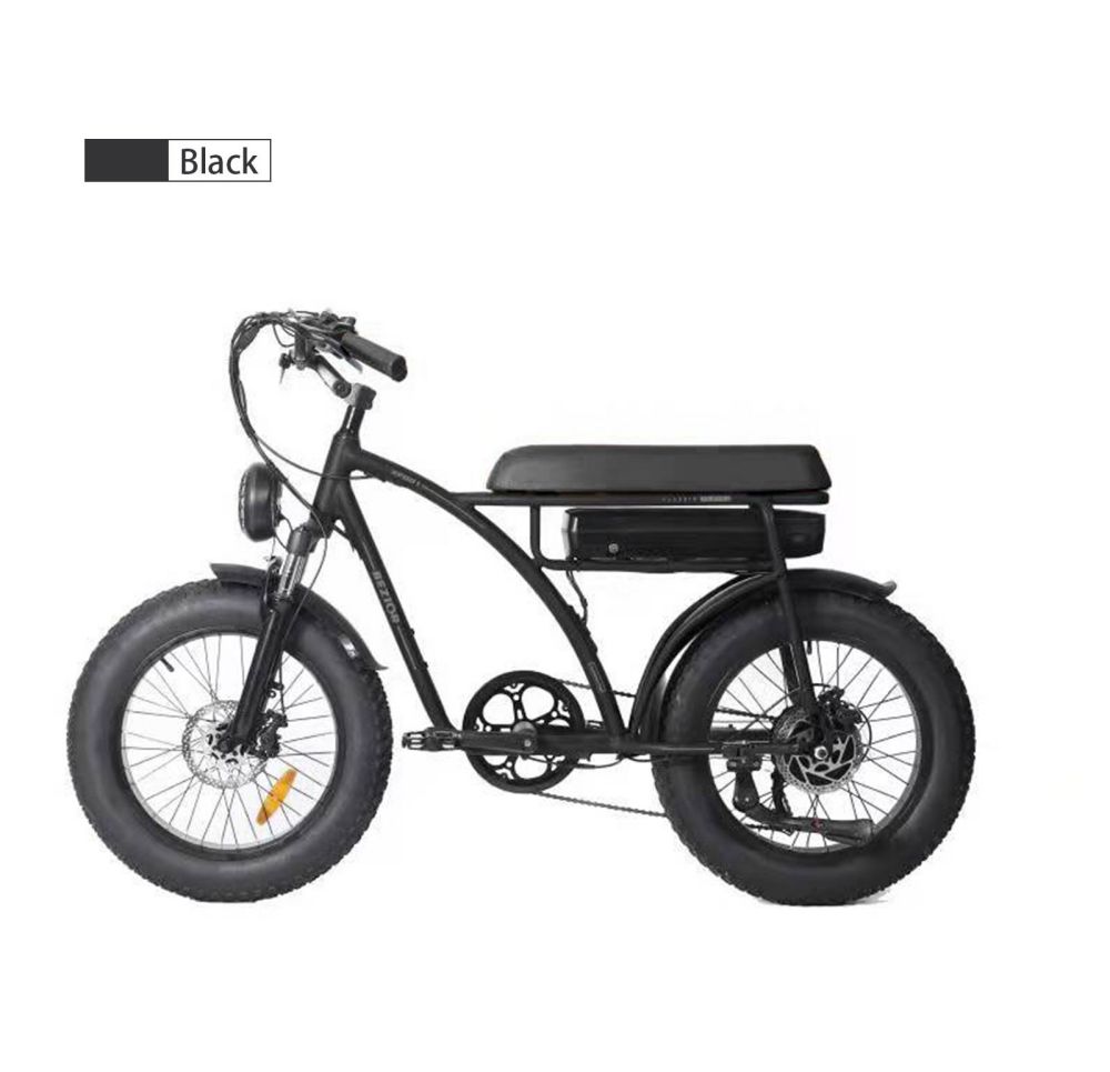 Bezior XF001 Retro Electric Bike 26 palcový 1000W motor 12,5Ah 48V batéria Max. rýchlosť 45Km/h Max. zaťaženie 120kg - zelený