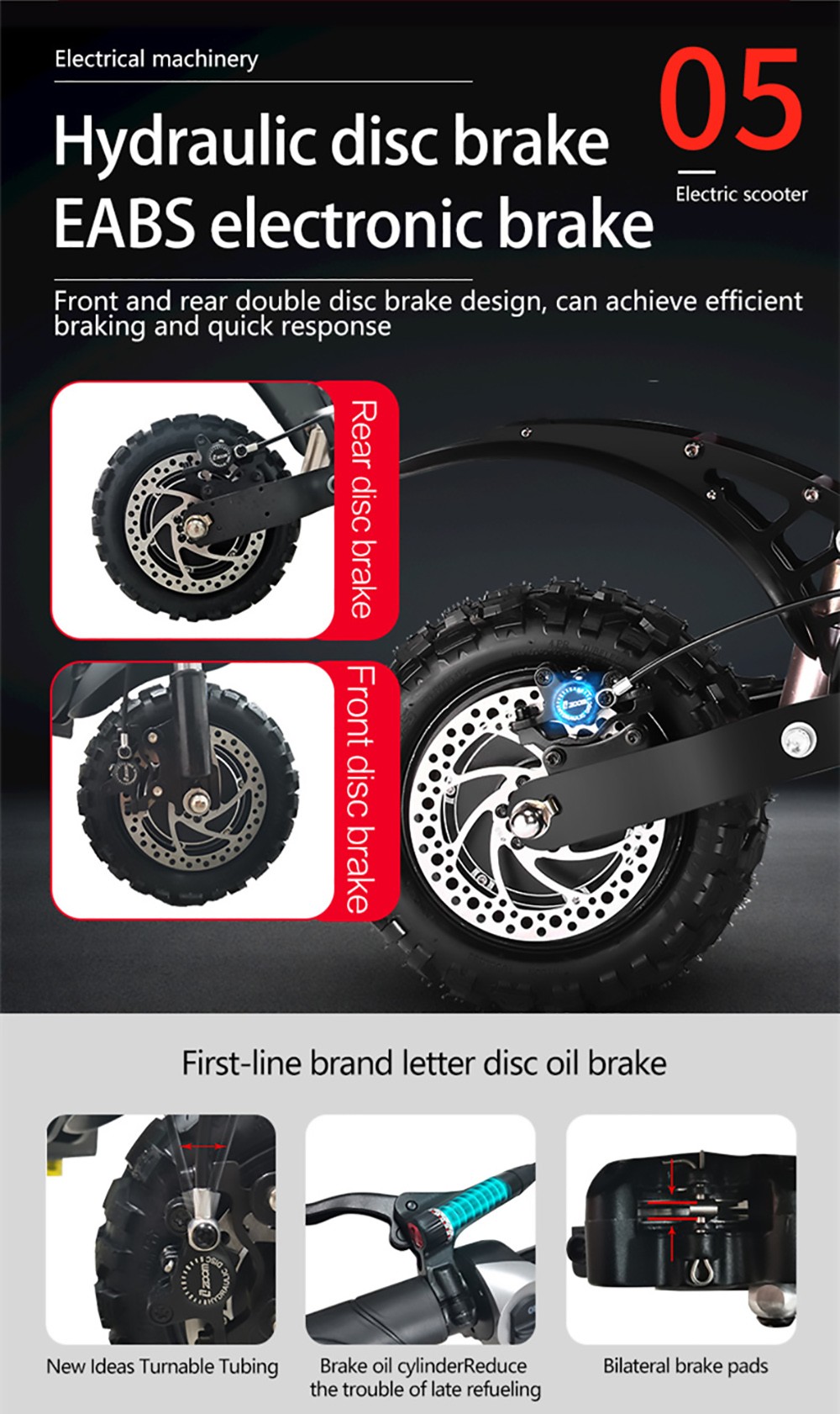 GUNAI GN54 Electric Scooter 11 Inch 2800W*2 Dual Motor 60V 33Ah Battery 75-85km/h Max Speed 60-80Km Mileage 150Kg Max Load