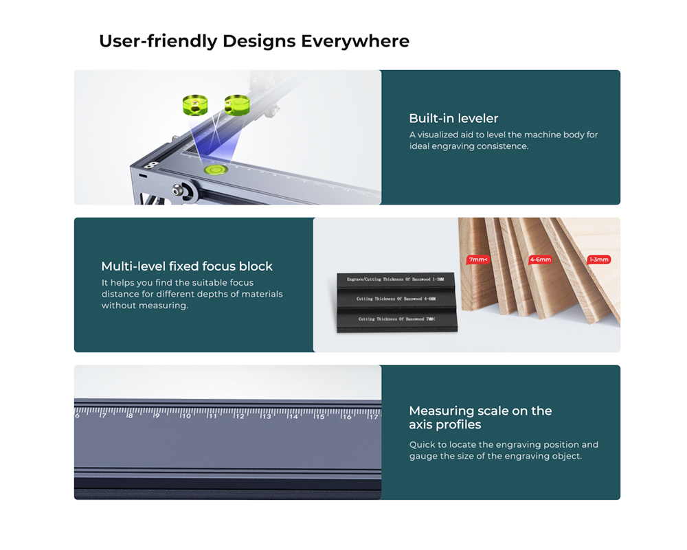 Creality CV-30 10W Portable Laser Engraving Machine Engraving Area 400x400mm