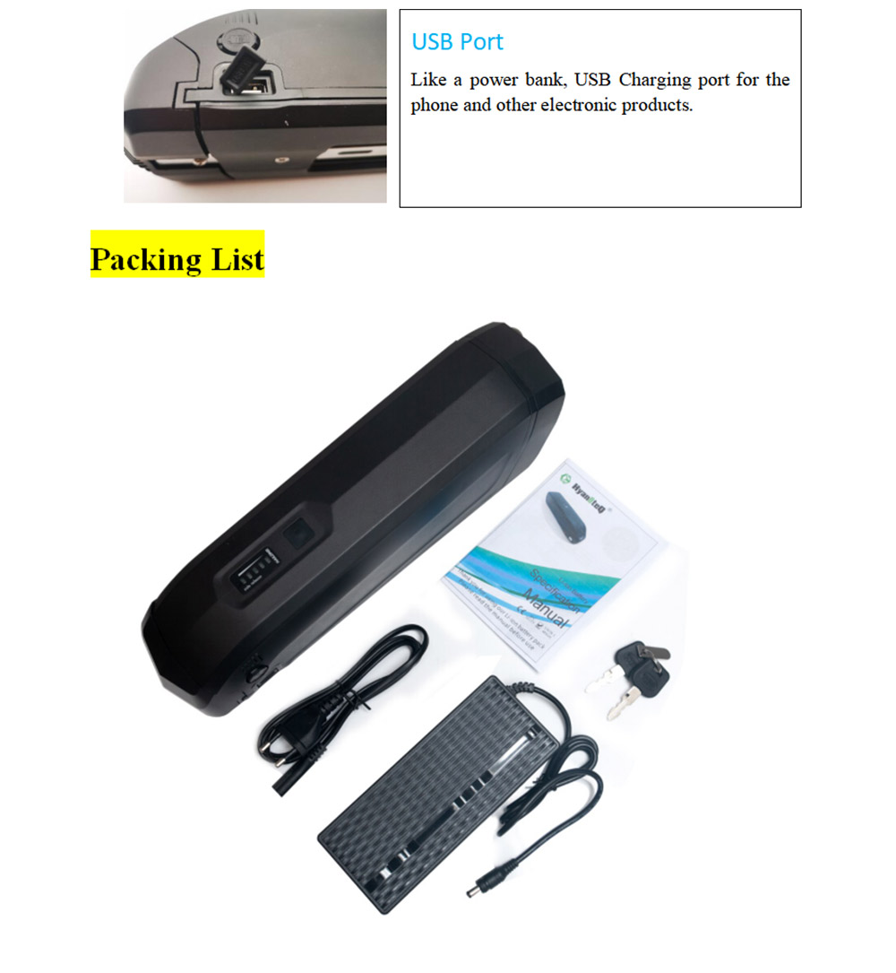 HANIWINNER HA238 Electric Bike Battery 36V 10Ah 360Wh Hailong 2 Rechargeable Lithium Ion E-bikes Battery 17 HANIWINNER HA238 Electric Bike Battery 36V 10Ah 360Wh Hailong 2 Rechargeable Lithium ion E-bikes Battery