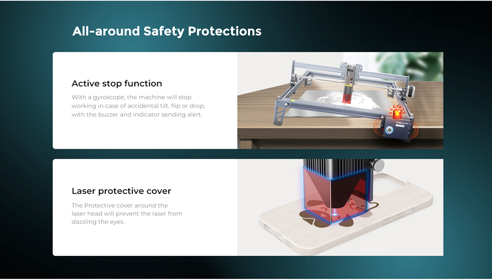 Creality CV-30 10W Portable Laser Engraving Machine Engraving Area 400x400mm