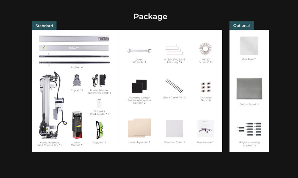 Creality CV-30 10W Portable Laser Engraving Machine Engraving Area 400x400mm