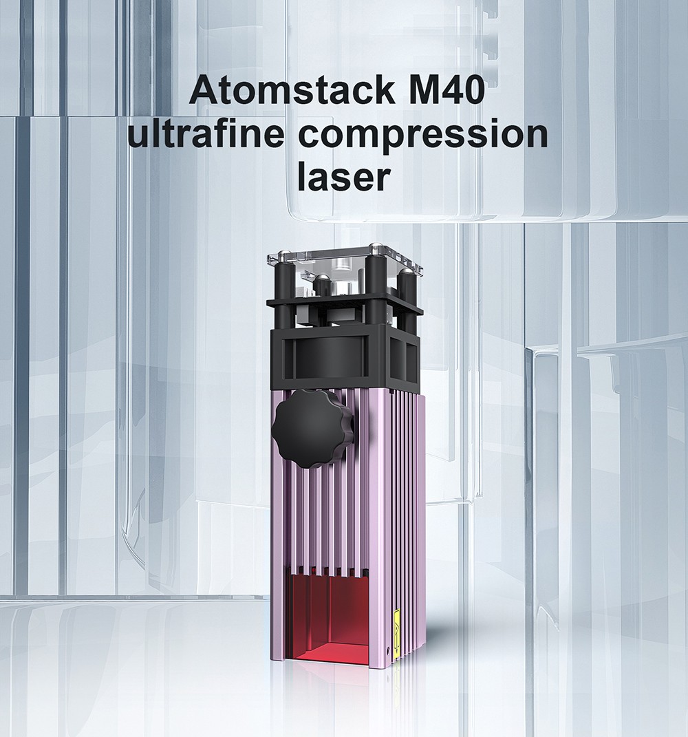 ATOMSTACK M40 40W Laser Module, Fixed Focus Laser, Ultra-Fine Compressed Spot, Eye Protection, Compatible with Atomstack, Ortur, NEJE