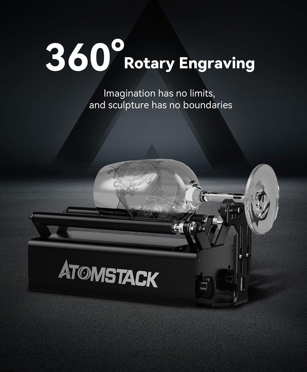 Atomstack A5 M30 5.5W Laser Engraver, 0.31*0.5mm Ultra-Fine Compressed Spot, Printing Size 410*400mm