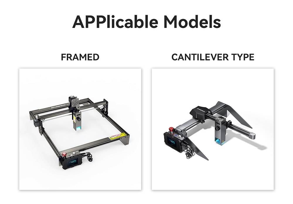 ATOMSTACK R3 Pro Rotary Roller with Separable Support Module and Extension Towers, 360 Degree Laser Rotating Engrave Irregular Cylinders