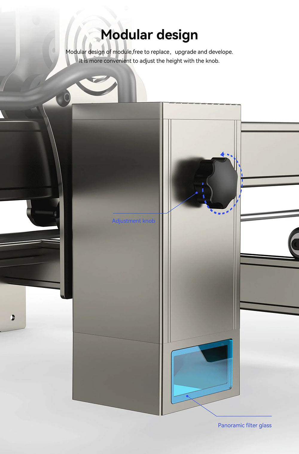 ATOMSTACK S20 Pro 20W Laser Engraver Cutter with Air Assist Kits, Focus-Free, Quad-core Diode Laser, 0.08 x 0.1mm Compressed Spot, Offline Engraving, 400x400mm