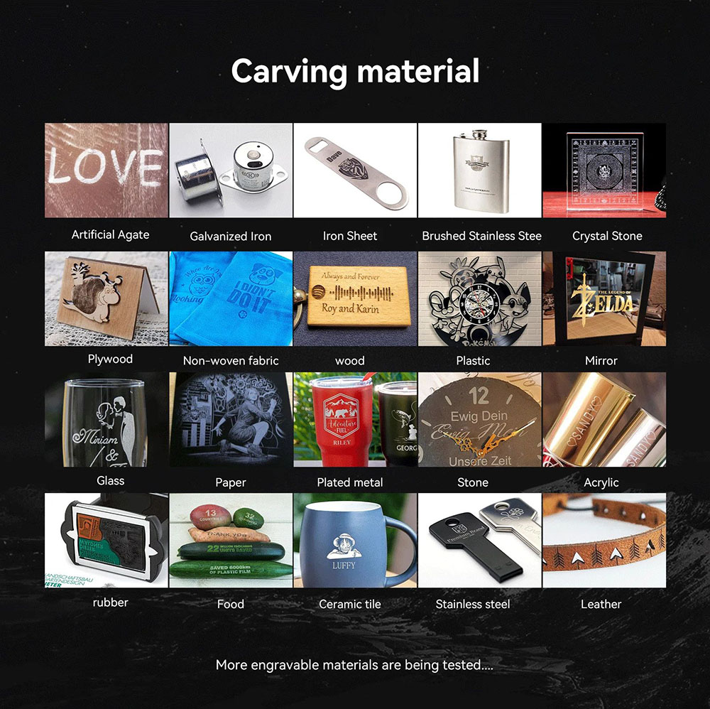 ATOMSTACK S20 Pro 20W Laser Engraver Cutter with Air Assist Kits, Focus-Free, Quad-core Diode Laser, 0.08 x 0.1mm Compressed Spot, Offline Engraving, 400x400mm