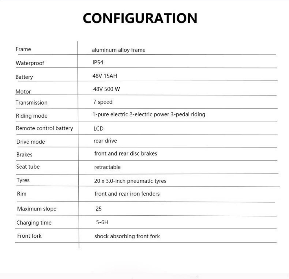 Buy ✔️ AVAKA BZ20 PLUS Electric Bike Foldable 20*3.0 Inch Fat Tires 500W Brushless Motor 25Km/h Max Speed 48V 15Ah Battery 100Km Range 120KG Max Load Dual Disc Brake Shimano 7-Speed Gear IP54 Waterproof LCD Display- IT Wheel Black 👏 26 AVAKA BZ20 PLUS Electric Bike Foldable 500W Brushless Motor 15Ah Battery 100km Range 25km/h Max Speed - One Wheel Black