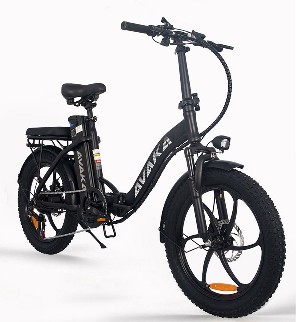 Buy ✔️ AVAKA BZ20 PLUS Electric Bike Foldable 20*3.0 Inch Fat Tires 500W Brushless Motor 25Km/h Max Speed 48V 15Ah Battery 100Km Range 120KG Max Load Dual Disc Brake Shimano 7-Speed Gear IP54 Waterproof LCD Display- IT Wheel Black 👏 27 AVAKA BZ20 PLUS Electric Bike Foldable 500W Brushless Motor 15Ah Battery 100km Range 25km/h Max Speed - One Wheel Black