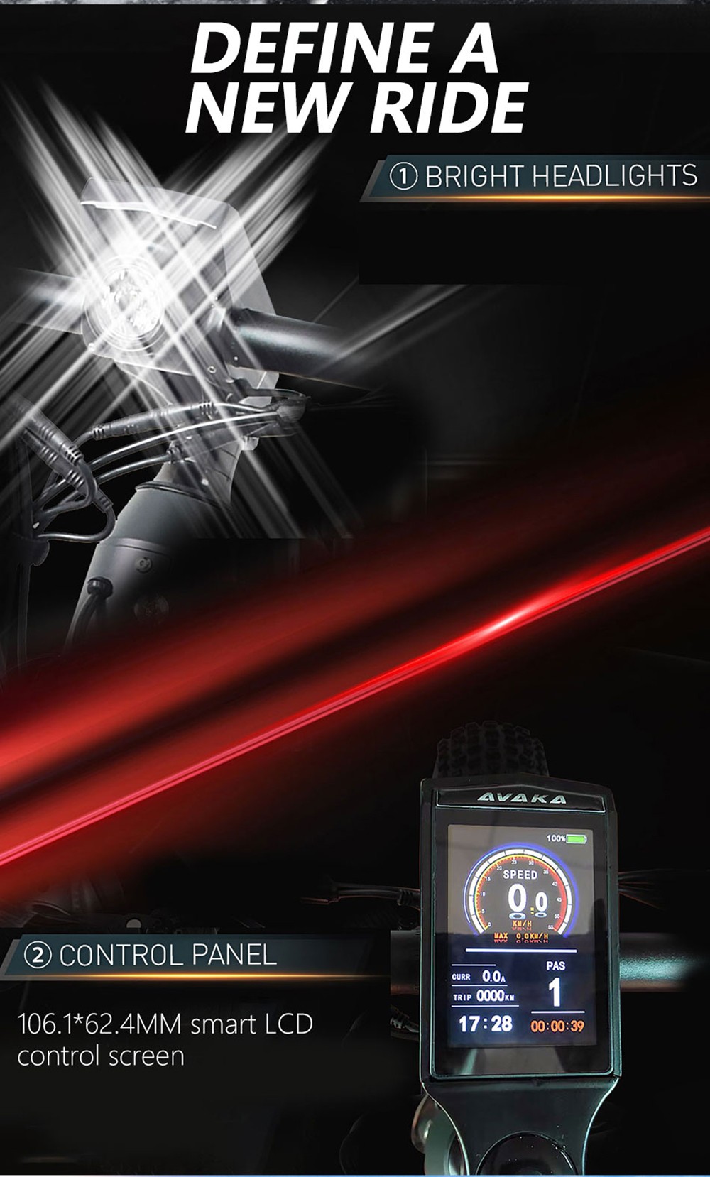 AVAKA R1 Electric Bike 250W Brushless Motor 25km/h Max Speed 9Ah Battery Shimano 7-Speed Transmission - Matte Blue