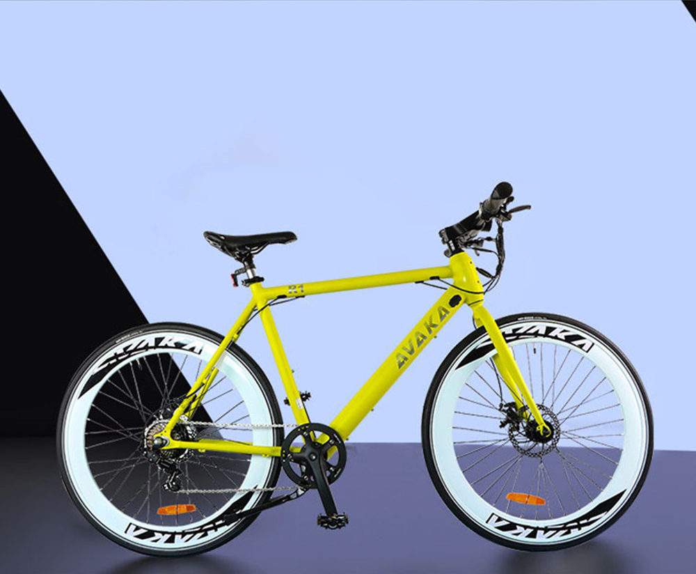 AVAKA R1 Electric Bike 250W Brushless Motor 25km/h Max Speed 9Ah Battery Shimano 7-Speed Transmission - Matte Blue