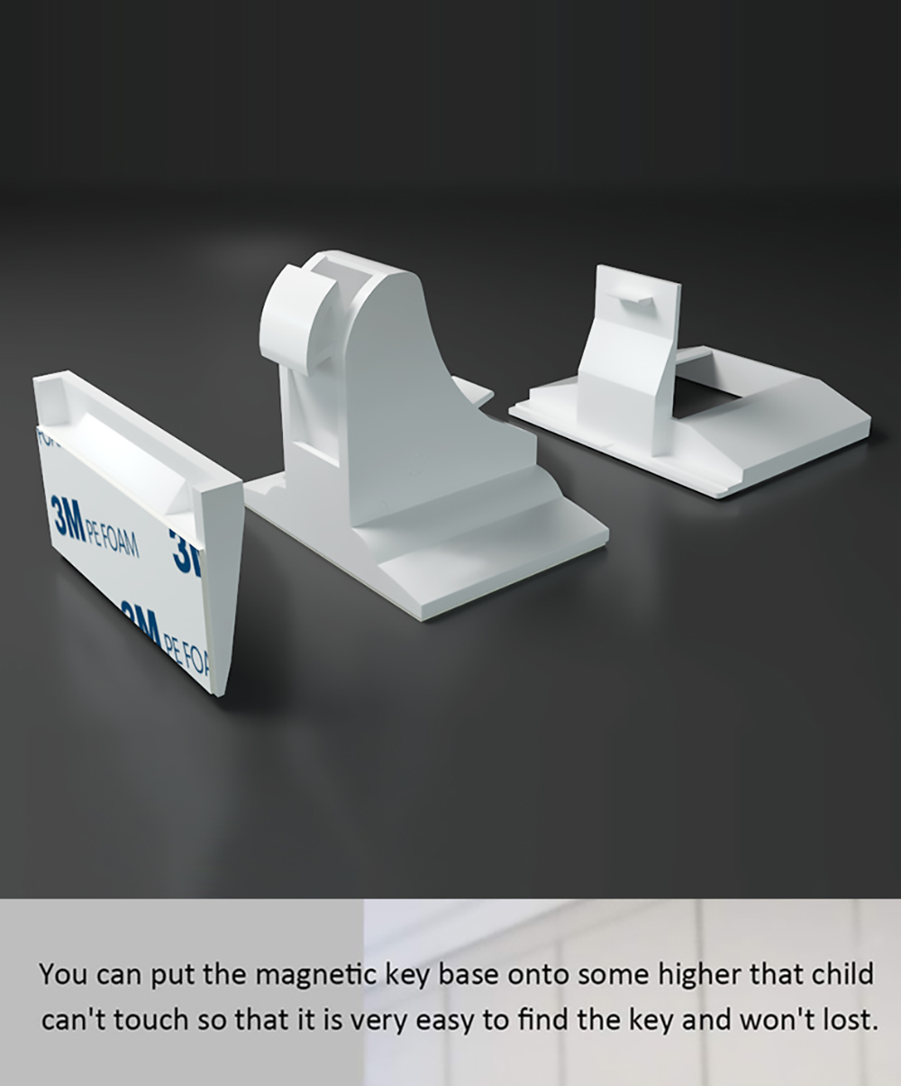 Child Invisible Safety Lock, Baby Drawer Cabinet Door Safety Lock, ABS Material, Punch-free Design