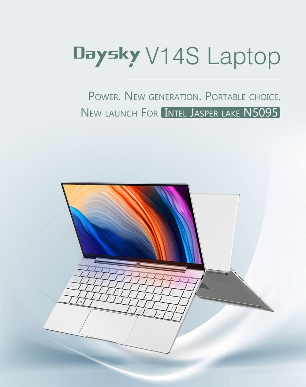 Daysky V14S 14.1 inch Laptop Intel Celeron N5095 12GB LPDDR4 512G SSD 1080P FHD with Backlight Windows 10 - Pink
