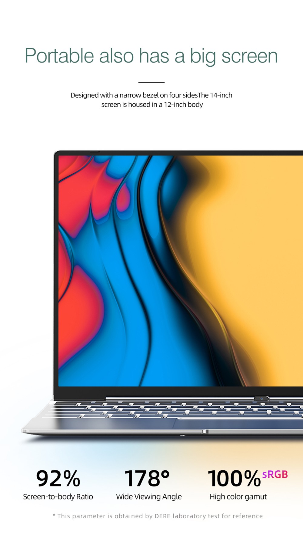 Daysky V14S Laptop 14.1 Inch Intel Celeron N5095 12GB RAM 512GB Silver