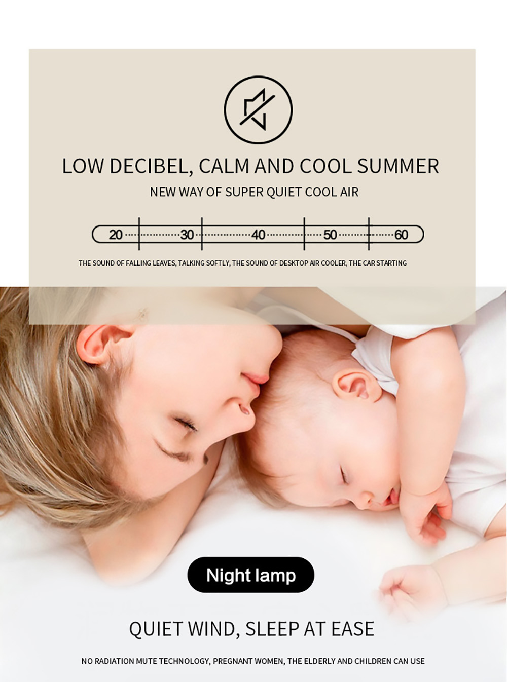 Desktop Mini Air Cooler, 3 Levels Speed, Home Air Conditioner Fan, Portable Cooling Fan, Low Noise, Night Light - Pink