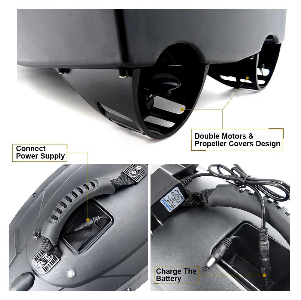 Flytec 2011-5 Generation Intelligent Fishing Bait RC Boat with Double Motors 500M RC Distance - Three Batteries