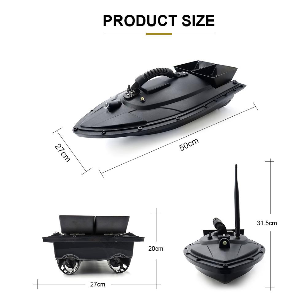 Flytec 2011-5 Generation Intelligent Fishing Bait RC Boat with Double Motors 500M RC Distance Two Batteries