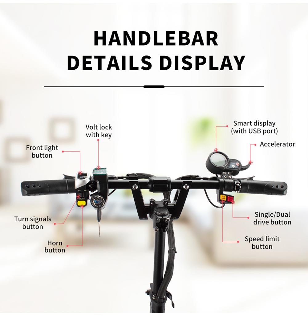 GOGOTOPS GS8 Electric Scooter 3000W*2 Dual Motors, 38.4Ah Battery for 80km Range, 10'' Pneumatic Road Tire, Without Seat