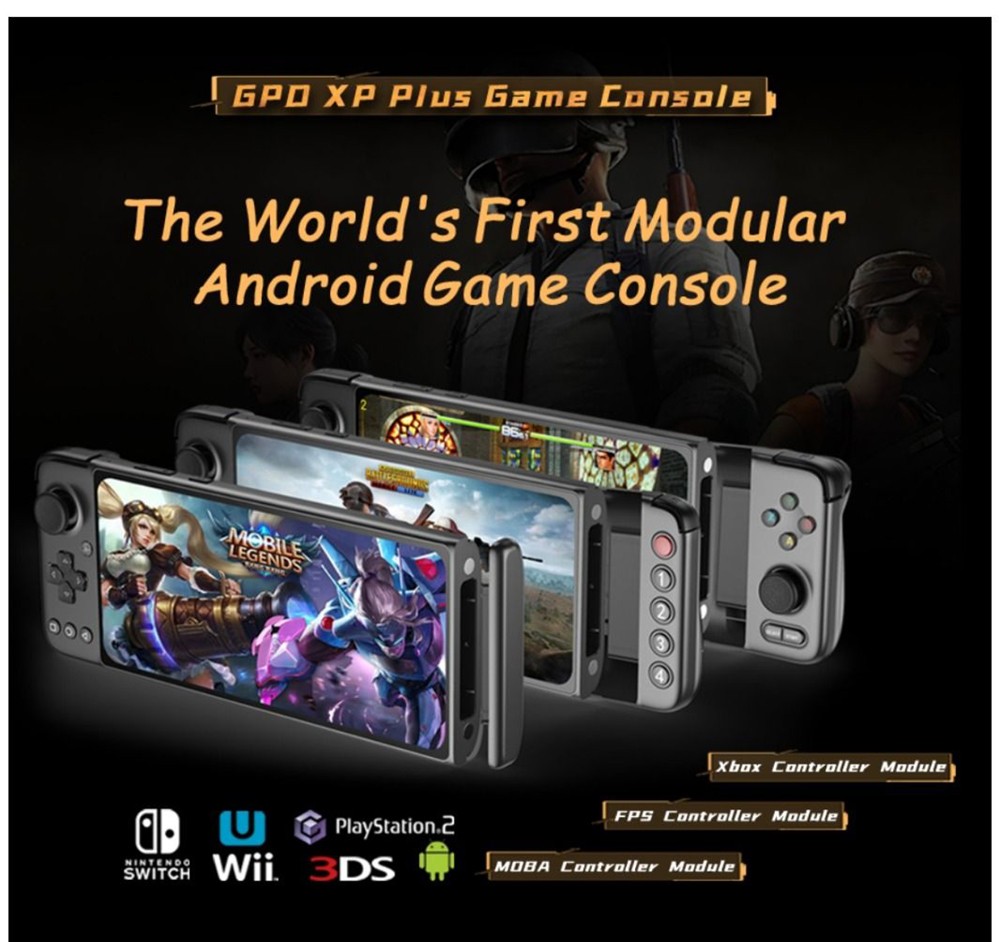 GPD XP Plus Game Console 6.81-inch Screen Android 11 Gamepad Tablet PC 6GB/256GB 1080*2400 Game Player - EU Version