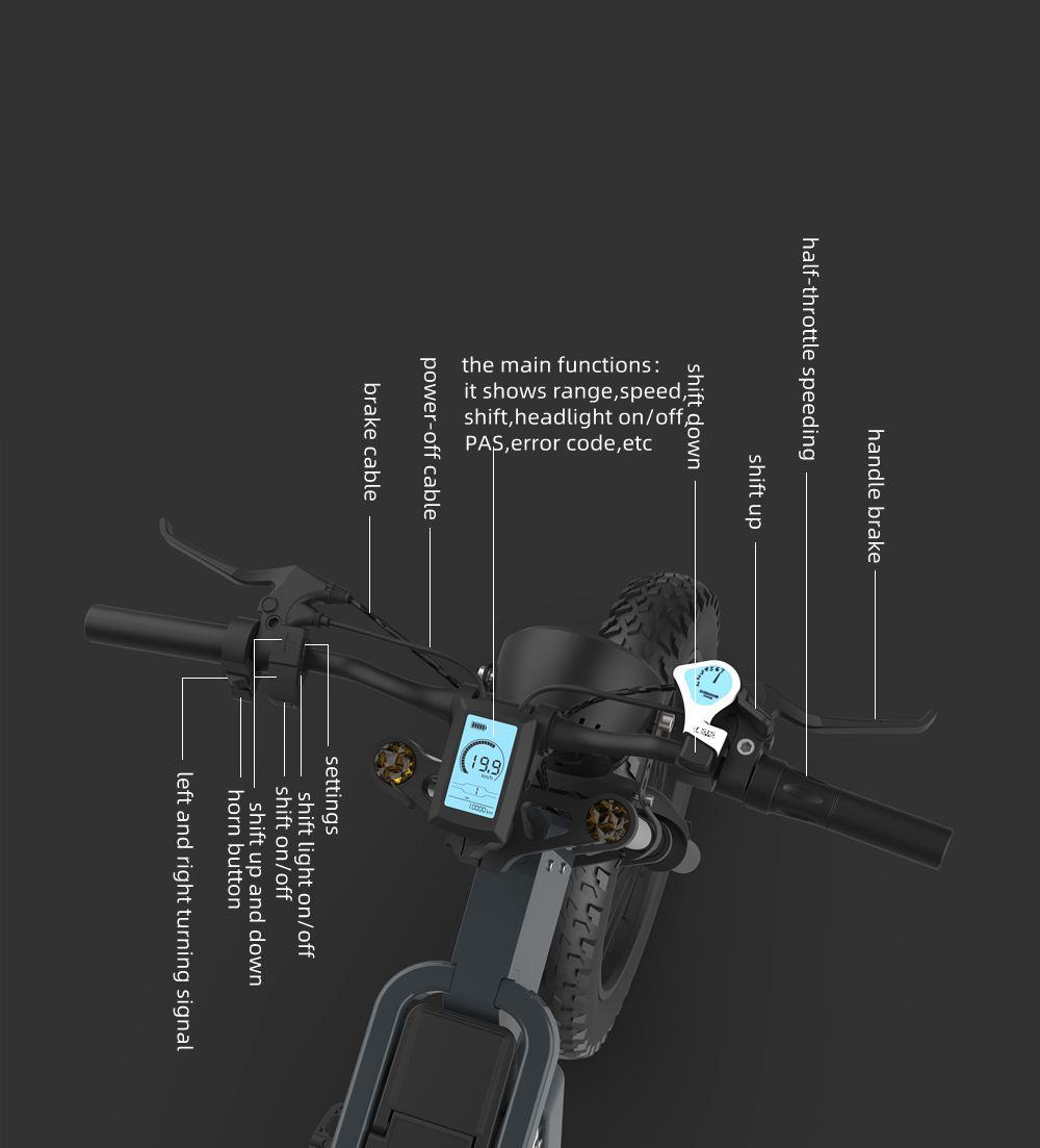 GUNAI MX25 48V 25Ah 2000W 20X4.0 pouces freins à huile de vélo électrique 50-60KM kilométrage 200KG charge utile EBike noir