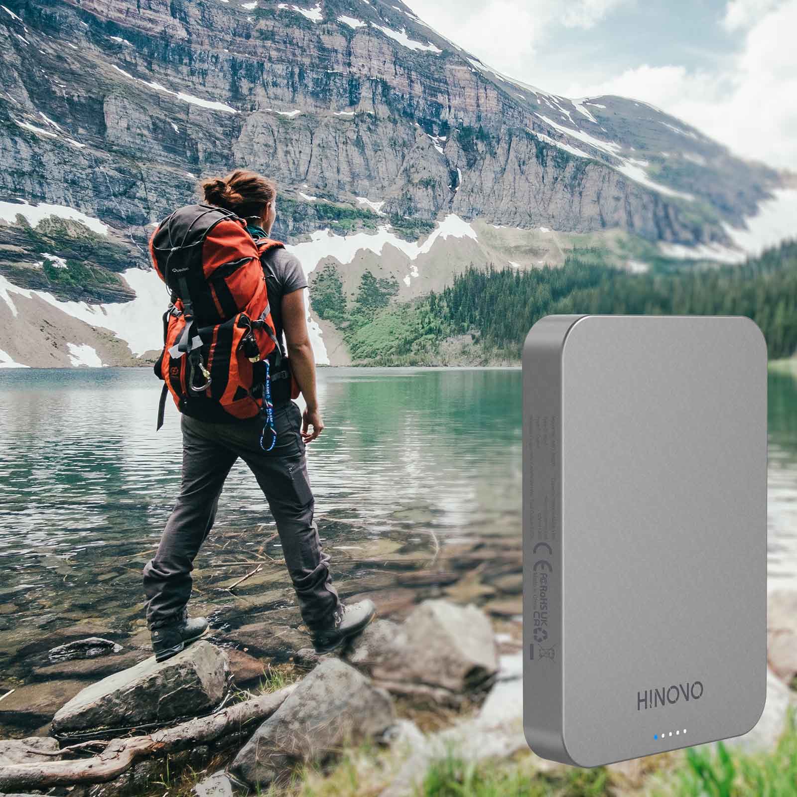 HINOVO MB1-10000 10000mAh Magnetic Wireless Power Bank