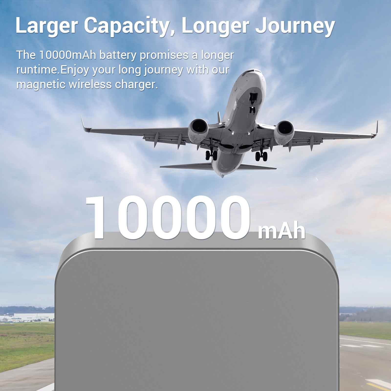 HINOVO MB1-10000 10000mAh Magnetic Wireless Power Bank