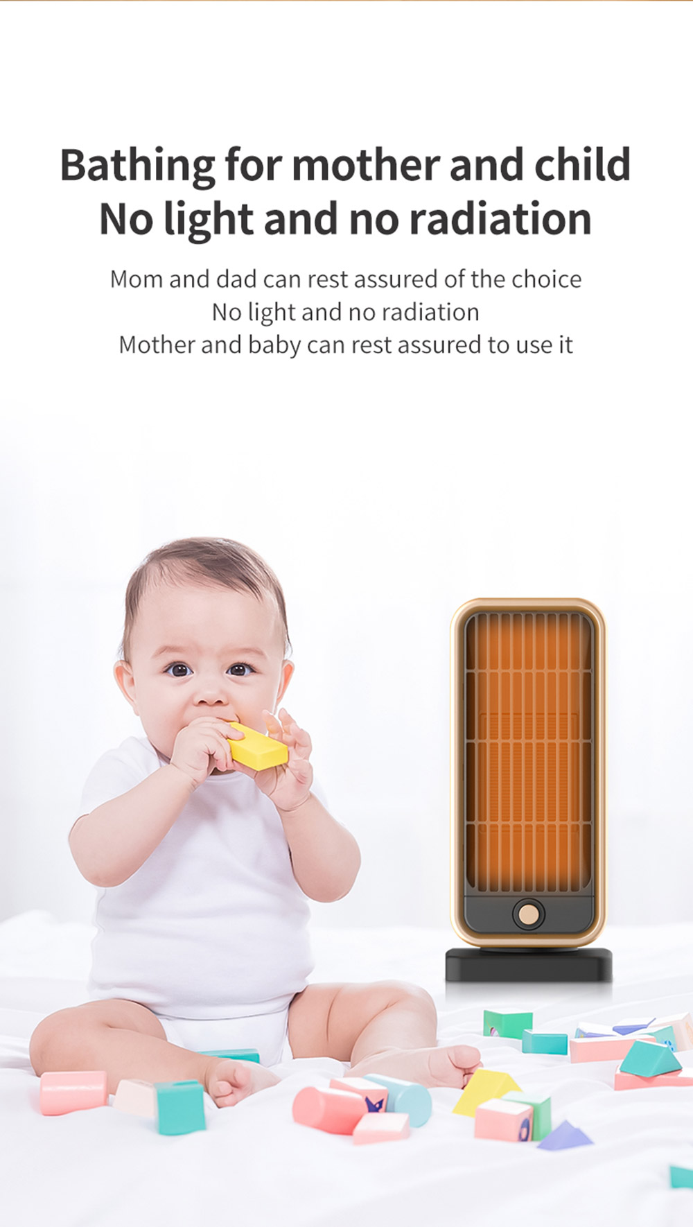 HQ-YND-500D 500W Vertical Household Electric Heater, PTC Ceramic Flame Retardant Portable Space Heater - US Plug 13 HQ-YND-500D 500W Vertical Household Electric Heater, PTC Ceramic Flame Retardant Portable Space Heater - US Plug